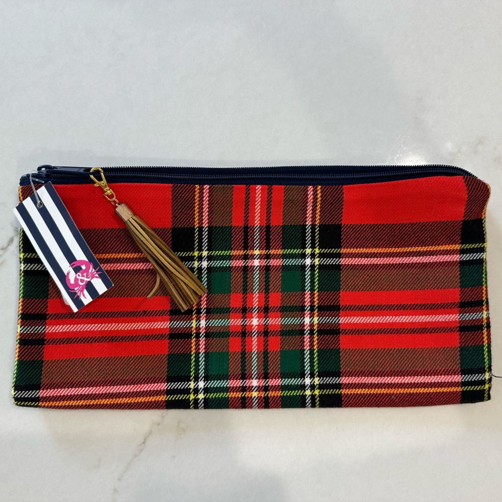 Reversible Plaid Clutch
